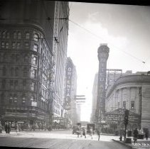 IL-Chicago-Oriental and IL-Chicago-United Artists View Down East Randolph from Woods, Feb 24, 1928